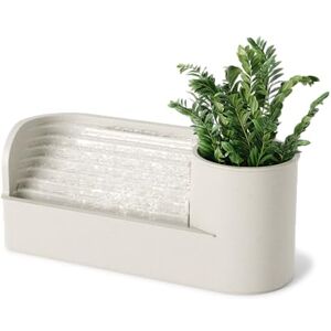 Umbra Table, Indoor Fountain with Integrated Shelf, Polypropylene, Beige, Standard Size Umbra Table, Indoor Fountain with Integrated Shelf, Polypropylene, Beige, Standard Size