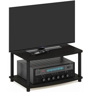 Furinno TURN-N-TUBE TV Riser Stand, 2-Tier Small Elevated No Tools TV Stand, TV Console for TV up to 32 inch, 15.8 x 23.8 x 11, for Living Room, Bedroom, Espresso Furinno TURN-N-TUBE TV Riser Stand, 2-Tier Small Elevated No Tools TV Stand, TV Console for TV up to 32 inch, 15.8 x 23.8 x 11, for Living Room, Bedroom, Espresso