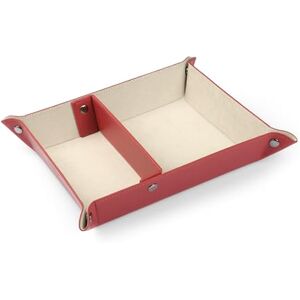 LONDO Leather Tray Organizer Practical Storage Box for Wallets, Watches, Keys, Coins, Cell Phones and Office Equipment LONDO Leather Tray Organizer Practical Storage Box for Wallets, Watches, Keys, Coins, Cell Phones and Office Equipment