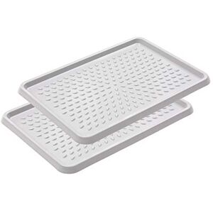 BranQ Home essential BranQ Plastic Shoe Rack, PP, lightgrey, 2-pcs BranQ Home essential BranQ Plastic Shoe Rack, PP, lightgrey, 2-pcs