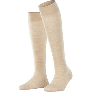 FALKE Women's Sensitive Berlin W Kh Wool Cotton With Soft Tops 1 Pair Knee-High Socks, Beige Linen Melange 4541, 5.5-8 FALKE Women's Sensitive Berlin W Kh Wool Cotton With Soft Tops 1 Pair Knee-High Socks, Beige Linen Melange 4541, 5.5-8