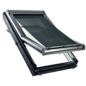 Roto Original External Roller Blind Screen ZAR Sun Protection & Heat Protection Fully Functional When Window is Open Length Adjustable for roof Windows Series Designo R4/R7 Size 094/xxx 09/xx Roto Original External Roller Blind Screen ZAR Sun Protection & Heat Protection Fully Functional When Window is Open Length Adjustable for roof Windows Series Designo R4/R7 Size 094/xxx 09/xx