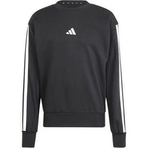 adidas Men's ESSENTIAL THREE STRIPES FRENCH TERRY SWEATSHIRT, Black/White, M adidas Men's ESSENTIAL THREE STRIPES FRENCH TERRY SWEATSHIRT, Black/White, M