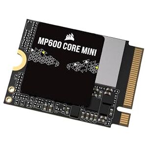 Corsair MP600 CORE MINI 2TB M.2 NVMe PCIe x4 Gen4 2 SSD – M.2 2230 – Up to 5,000MB/sec Sequential Read – High-Density QLC NAND – Great for Steam Deck, ASUS ROG Ally, Microsoft Surface Pro – Black Corsair MP600 CORE MINI 2TB M.2 NVMe PCIe x4 Gen4 2 SSD – M.2 2230 – Up to 5,000MB/sec Sequential Read – High-Density QLC NAND – Great for Steam Deck, ASUS ROG Ally, Microsoft Surface Pro – Black
