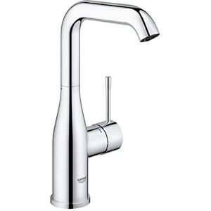 Grohe Essence Smooth Body Basin Mixer Tap (L-Size 244 mm, High Spout 360° Adjustable Swivel Range, 28 mm Ceramic Cartridge, Water Saving, 3/8 Inch Tails), Chrome, 23541001 Grohe Essence Smooth Body Basin Mixer Tap (L-Size 244 mm, High Spout 360° Adjustable Swivel Range, 28 mm Ceramic Cartridge, Water Saving, 3/8 Inch Tails), Chrome, 23541001