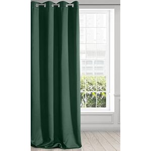 Eurofirany LOGAN Extra Long Blackout Curtain 1 Unit Eyelets, Light blocking Room Darkening Bedroom Living Room, W53 x L98, Dark Green Eurofirany LOGAN Extra Long Blackout Curtain 1 Unit Eyelets, Light blocking Room Darkening Bedroom Living Room, W53 x L98, Dark Green