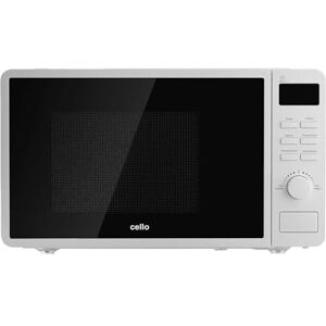 Cello Digital 800W Freestanding Microwave, 20 Litre Capacity with 25cm Turntable, Features Weight and Time Quick Defrost Setting and 8 Cooking Functions In White Cello Digital 800W Freestanding Microwave, 20 Litre Capacity with 25cm Turntable, Features Weight and Time Quick Defrost Setting and 8 Cooking Functions In White