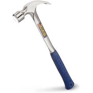 Estwing E3-22C 22oz 16-inch Smooth Face Framing Hammer with Vinyl Shock Reduction Grip Estwing E3-22C 22oz 16-inch Smooth Face Framing Hammer with Vinyl Shock Reduction Grip