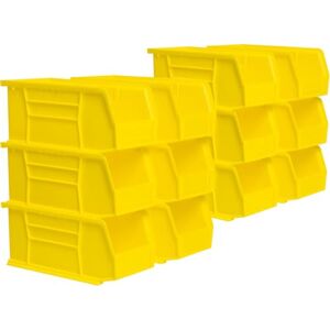 Akro-Mils 30230 AkroBins Plastic Storage Bins, Space-Saving Stackable Bins for Garage, Pantry, Craft Organization, 11-Inch x 5-Inch x 5-Inch, Yellow, 12-Pack Akro-Mils 30230 AkroBins Plastic Storage Bins, Space-Saving Stackable Bins for Garage, Pantry, Craft Organization, 11-Inch x 5-Inch x 5-Inch, Yellow, 12-Pack
