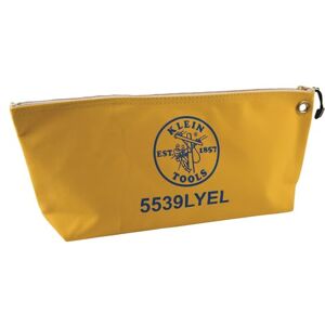 KLEIN TOOLS Canvas Zipper Pouch, 40.6 cm Tool Bag Storage Organizer, Yellow 5539LYEL KLEIN TOOLS Canvas Zipper Pouch, 40.6 cm Tool Bag Storage Organizer, Yellow 5539LYEL