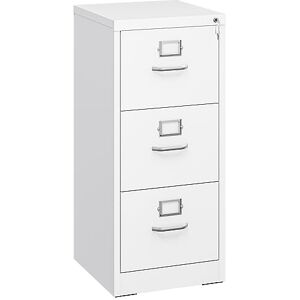 YITAHOME 3 Drawers Filing Cabinets, Lockable Vertical File Cabinet for Letter/Legal/A4 Size, Anti-tipping File Drawer Storage Cabinets with Cue Card Slot for Home Office, White, 45.8 x 45 x 103cm YITAHOME 3 Drawers Filing Cabinets, Lockable Vertical File Cabinet for Letter/Legal/A4 Size, Anti-tipping File Drawer Storage Cabinets with Cue Card Slot for Home Office, White, 45.8 x 45 x 103cm