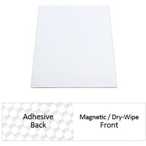 FIRST4MAGNETS FerroFlex® A4 Flexible 3M™ Self Adhesive & Gloss White Dry Wipe Surface Ferrous Sheet for Walls, Office, Home and Creating Instant Surfaces Magnets Will Attract to 10 Sheets FIRST4MAGNETS FerroFlex® A4 Flexible 3M™ Self Adhesive & Gloss White Dry Wipe Surface Ferrous Sheet for Walls, Office, Home and Creating Instant Surfaces Magnets Will Attract to 10 Sheets