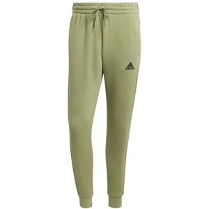 adidas Men's Essentials Fleece 3-Stripes Tapered Cuff Pants, Tent Green F16, M adidas Men's Essentials Fleece 3-Stripes Tapered Cuff Pants, Tent Green F16, M