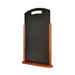 Genware NEV-TT-DB-LA Large Table Chalk Board, Dark Wood, 21 cm x 45 cm Genware NEV-TT-DB-LA Large Table Chalk Board, Dark Wood, 21 cm x 45 cm