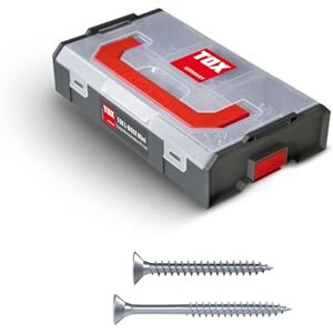 TOX L-BOXX Mini chipboard screws 4 mm assortment TX, individually adjustable, stackable & interlockable, including wood screws with TX drive, 500 pcs, 094903207 TOX L-BOXX Mini chipboard screws 4 mm assortment TX, individually adjustable, stackable & interlockable, including wood screws with TX drive, 500 pcs, 094903207