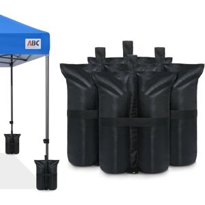 ABCCANOPY Heavy Duty Premium Instant Shelters Gazebo Weight Bags for Pop up Gazebo, Outdoor Patio, Backyard Set of 4-50lb Capacity per Bag ABCCANOPY Heavy Duty Premium Instant Shelters Gazebo Weight Bags for Pop up Gazebo, Outdoor Patio, Backyard Set of 4-50lb Capacity per Bag