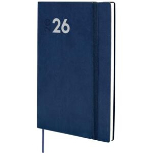 Finocam Planner 2026 Vertical Week to View January December (12 months) Annual Planner 2026 with elastic band and knitted tape Softcover Mara Blue International Finocam Planner 2026 Vertical Week to View January December (12 months) Annual Planner 2026 with elastic band and knitted tape Softcover Mara Blue International