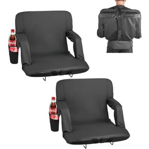 VEVOR Stadium Seat, 6 Adjustable Angle Wide Bleacher Chair, 2.9'' Cushion Padded Stadium Seat with Armrest and Back Support, Stadiums Chair with Hook Cupholder for Picnics, Beach Sports, and Gaming VEVOR Stadium Seat, 6 Adjustable Angle Wide Bleacher Chair, 2.9'' Cushion Padded Stadium Seat with Armrest and Back Support, Stadiums Chair with Hook Cupholder for Picnics, Beach Sports, and Gaming