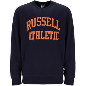 Russell Athletic Mens Iconic Crewneck Sweat Shirt Nuring Tunic, Marine, L EU Russell Athletic Mens Iconic Crewneck Sweat Shirt Nuring Tunic, Marine, L EU