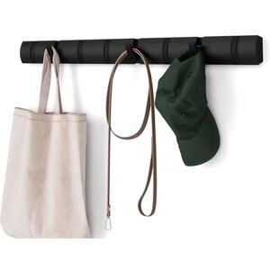 Umbra Flip 8-Hook Wall Mounted Coat Rack, Modern, Sleek, Space-Saving Coat Hanger with 8 Retractable Hooks to Hang Coats, Scarfs, Purses and More, Black Umbra Flip 8-Hook Wall Mounted Coat Rack, Modern, Sleek, Space-Saving Coat Hanger with 8 Retractable Hooks to Hang Coats, Scarfs, Purses and More, Black