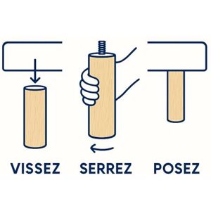 La Fabrique de Pieds Set of 4 Wooden Bed Feet Verni Clair 15 x 7 x 7 cm La Fabrique de Pieds Set of 4 Wooden Bed Feet Verni Clair 15 x 7 x 7 cm