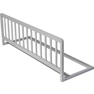 Safetots Wooden Bed Guard, Grey, 38cm High x 110cm Wide, Toddler Bedrail for Safety, Secure Child Bed Rail, Pre-Assembled, Easy Installation Safetots Wooden Bed Guard, Grey, 38cm High x 110cm Wide, Toddler Bedrail for Safety, Secure Child Bed Rail, Pre-Assembled, Easy Installation