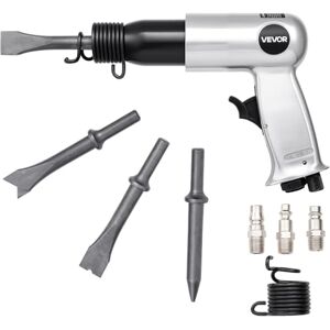 VEVOR Air Hammer, 3500BPM Pneumatic Hammer with 2.76-inch Stroke & 4PCS Chisels Round Shank, Pistol-Grip Compact Air Chisel Pneumatic Shovel Tool for Cutting Punching Scraping VEVOR Air Hammer, 3500BPM Pneumatic Hammer with 2.76-inch Stroke & 4PCS Chisels Round Shank, Pistol-Grip Compact Air Chisel Pneumatic Shovel Tool for Cutting Punching Scraping