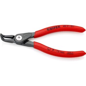 KNIPEX Precision Circlip Pliers for internal circlips in bore holes grey atramentized, with non-slip plastic coating 130 mm 48 21 J01 KNIPEX Precision Circlip Pliers for internal circlips in bore holes grey atramentized, with non-slip plastic coating 130 mm 48 21 J01