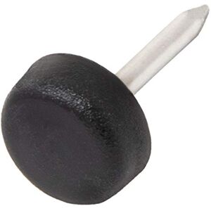 Adsamm ® / 100 x Glides in plastic with nail Ø 0,39'' (Ø 10 mm) black round Premium quality furniture sliders with nail by ® Adsamm ® / 100 x Glides in plastic with nail Ø 0,39'' (Ø 10 mm) black round Premium quality furniture sliders with nail by ®