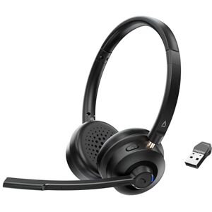 Creative Labs Chat Wireless On-ear Headset with Noise-cancelling Boom Mic, USB dongle, Playback and Calls Control, Mic Mute Button for PC/Mac/Mobile devices Creative Labs Chat Wireless On-ear Headset with Noise-cancelling Boom Mic, USB dongle, Playback and Calls Control, Mic Mute Button for PC/Mac/Mobile devices
