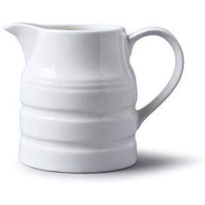 WM Bartleet & Sons 1750 T36 Porcelain Traditional Churn Jug, 1 Pint-White WM Bartleet & Sons 1750 T36 Porcelain Traditional Churn Jug, 1 Pint-White