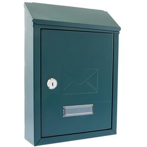 Burg-Wächter Burg-Wachter MB09G Avon Rear Entry Wall Mounted Galvanised Steel Lockable Weatherproof Post Box Green 21x30x7cm Burg-Wächter Burg-Wachter MB09G Avon Rear Entry Wall Mounted Galvanised Steel Lockable Weatherproof Post Box Green 21x30x7cm