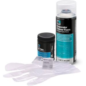 ERRECOM Cleaning Kit for Air Conditioners, includes Evaporator Cleaner PRO Air Conditioner Cleaner with Hard Bristle Dispenser Brush, A/C Tabs 40 Air Conditioner Tabs, long-lasting effect, Gloves ERRECOM Cleaning Kit for Air Conditioners, includes Evaporator Cleaner PRO Air Conditioner Cleaner with Hard Bristle Dispenser Brush, A/C Tabs 40 Air Conditioner Tabs, long-lasting effect, Gloves