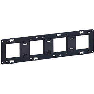 Legrand Screw Mount for Mosaic, Céliane or Soliroc for 4 Posts or 10 Modules, Black, 1 Piece Legrand Screw Mount for Mosaic, Céliane or Soliroc for 4 Posts or 10 Modules, Black, 1 Piece