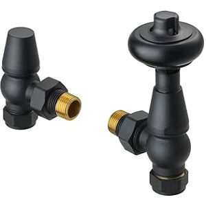 Terma Radiator Valves, Matt Black Terma Radiator Valves, Matt Black