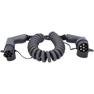 KS TOOLS 117.7365 efuturo link spiral EV charging cable type 2, 11 kW, 400 V, three-phase 16 A, type 2 to type 2, 5 metres KS TOOLS 117.7365 efuturo link spiral EV charging cable type 2, 11 kW, 400 V, three-phase 16 A, type 2 to type 2, 5 metres