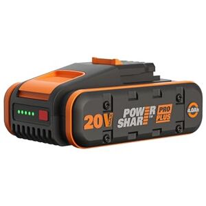 WORX WA3646 Powershare Pro Plus 20V, 4Ah, Compact and Light Battery, Compatible with all 20V, 40V, and 80V Cordless Tools, High Performance Technology, Built-in Indicator WORX WA3646 Powershare Pro Plus 20V, 4Ah, Compact and Light Battery, Compatible with all 20V, 40V, and 80V Cordless Tools, High Performance Technology, Built-in Indicator