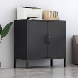 YITAHOME Storage Cabinets with 2 Doors, Floor Standing Sideboard Cupboard, Metal Storage Cupboard for Home Office, Adjustable Shelf, Bedroom, Bathroom, Living Room, Black YITAHOME Storage Cabinets with 2 Doors, Floor Standing Sideboard Cupboard, Metal Storage Cupboard for Home Office, Adjustable Shelf, Bedroom, Bathroom, Living Room, Black