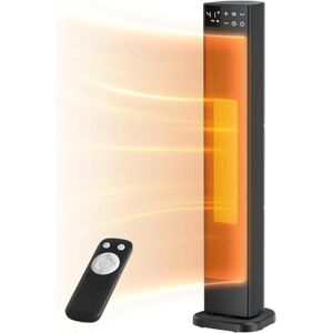 Midea 30 Inch Electric Heater, 2000W Ceramic Tower Heater with Thermostat and Remote Control, 75° Oscillation & 24-Hour Timer, Energy Efficient, Overheat & Tip Over Protection, Quiet Heater for Home Midea 30 Inch Electric Heater, 2000W Ceramic Tower Heater with Thermostat and Remote Control, 75° Oscillation & 24-Hour Timer, Energy Efficient, Overheat & Tip Over Protection, Quiet Heater for Home
