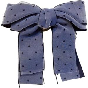 warkul Dot Print Non-Slip Top Clip Korean Style Tight Stable Double Layer Large Bowknot Decor Hair Barrette Hair Accessories Ponytail warkul Dot Print Non-Slip Top Clip Korean Style Tight Stable Double Layer Large Bowknot Decor Hair Barrette Hair Accessories Ponytail