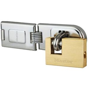 Master Lock Double Hasp Brass Padlock Set - Padlock and Hasp Master Lock Double Hasp Brass Padlock Set - Padlock and Hasp