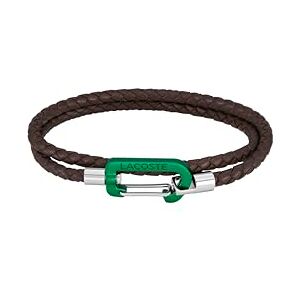 Lacoste Men's MATT Collection Leather Bracelet Brown 2040314 Lacoste Men's MATT Collection Leather Bracelet Brown 2040314