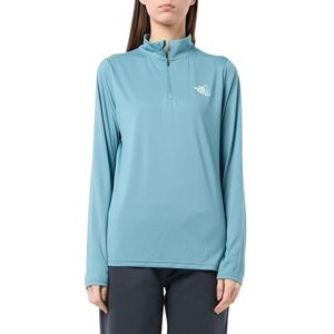 The North Face Women's Flex 1/4 Zip Graphic 1 Sweatshirt, Algae Blue, M The North Face Women's Flex 1/4 Zip Graphic 1 Sweatshirt, Algae Blue, M