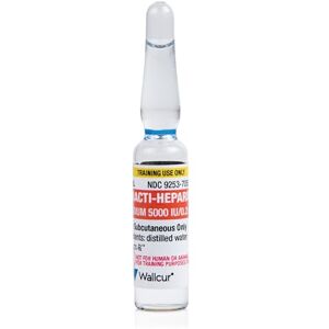 Wallcur Practi-Heparin Sodium 5000IU/0, 2mL Ampule (Pack of 100) Simulation Product for Medical Training Wallcur Practi-Heparin Sodium 5000IU/0, 2mL Ampule (Pack of 100) Simulation Product for Medical Training