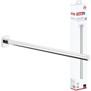 tesa UK tesa ELEGAANT Towel Holder Wall-Mounted, One-Arm Towel Holder in Stainless-Steel Design Single Hand Towel Rail Waterproof, incl. Power.Kit Adhesive Solution 400 mm x 50 mm x 50 mm tesa UK tesa ELEGAANT Towel Holder Wall-Mounted, One-Arm Towel Holder in Stainless-Steel Design Single Hand Towel Rail Waterproof, incl. Power.Kit Adhesive Solution 400 mm x 50 mm x 50 mm