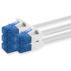 1aTTack.de 660127 Cat6 Cat.6 cable Cat network cable 2m patch cable slim cable (small diameter very flexible) 1000 Mbit/s 5 pieces white 1aTTack.de 660127 Cat6 Cat.6 cable Cat network cable 2m patch cable slim cable (small diameter very flexible) 1000 Mbit/s 5 pieces white