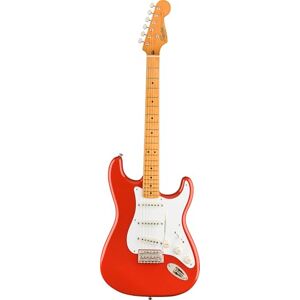 Fender Squier by Classic Vibe '50s Stratocaster Electric Guitar, Maple Fingerboard, Fiesta Red, a Tribute to the Iconic 1950s Strat Fender Squier by Classic Vibe '50s Stratocaster Electric Guitar, Maple Fingerboard, Fiesta Red, a Tribute to the Iconic 1950s Strat
