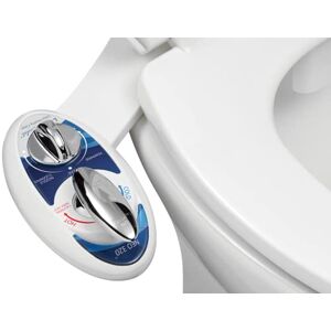 Luxe NEO 320 Hot and Cold Water, Self-Cleaning, Dual Nozzle, Non-Electric Bidet Attachment for Toilet Seat, Adjustable Water Pressure, Rear and Feminine Wash, Lever Control (Blue) Luxe NEO 320 Hot and Cold Water, Self-Cleaning, Dual Nozzle, Non-Electric Bidet Attachment for Toilet Seat, Adjustable Water Pressure, Rear and Feminine Wash, Lever Control (Blue)