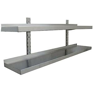 Stalwart DA-VWS842 Wall Shelf 2 Levels 800x400mm Stainless Steel Stalwart DA-VWS842 Wall Shelf 2 Levels 800x400mm Stainless Steel