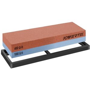POWERTEC Sharpening Stone, Dual Sided 400/1000 Grit Whetstone, Knife Sharpening Stone with Non-Slip Rubber Base (71915) POWERTEC Sharpening Stone, Dual Sided 400/1000 Grit Whetstone, Knife Sharpening Stone with Non-Slip Rubber Base (71915)